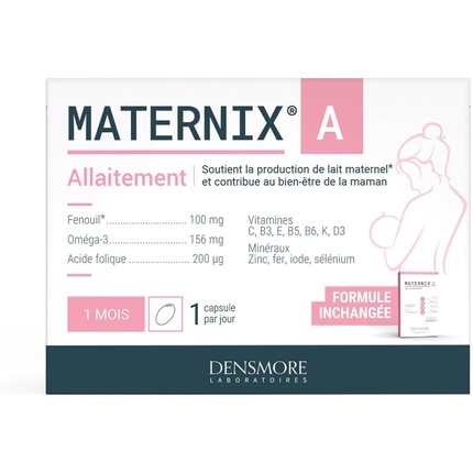 Maternix A Пищевая добавка для кормящих грудью 100% от суточной нормы Densmore
Maternix A Пищевая добавка для кормящих грудью 100% от суточной нормы Densmore