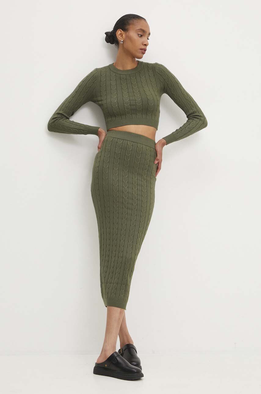 Комплектный свитер и юбка Answear Lab, зеленый
Комплектный свитер и юбка Answear Lab, зеленый