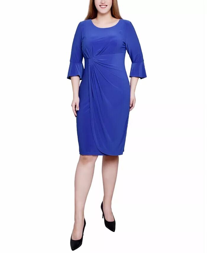 Миниатюрное платье с рукавами-раструбами длиной 3/4 NY Collection, синий
Миниатюрное платье с рукавами-раструбами длиной 3/4 NY Collection, синий