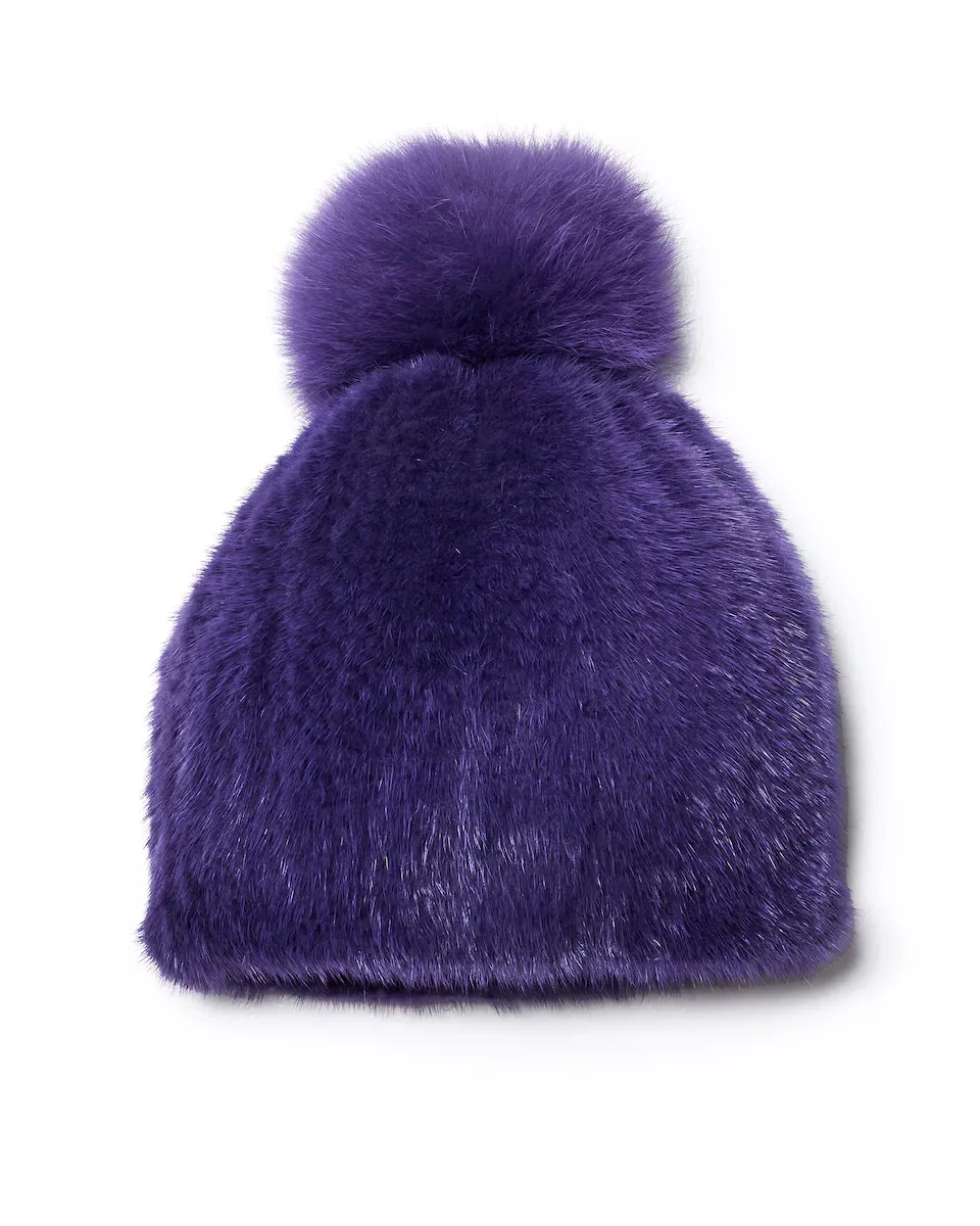 Шапка из норки с помпоном из лисы фиолетового цвета Maximilian, фиолетовый
Шапка из норки с помпоном из лисы фиолетового цвета Maximilian, фиолетовый