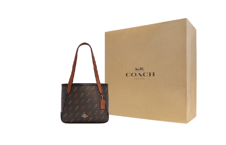 Coach Женская сумка-тоут, сумка для покупок, дамская сумочка, сумка через плечо из холста с покрытием и кожаной отделкой, темно-коричневый цвет
Coach Женская сумка-тоут, сумка для покупок, дамская сумочка, сумка через плечо из холста с покрытием и кожаной отделкой, темно-коричневый цвет