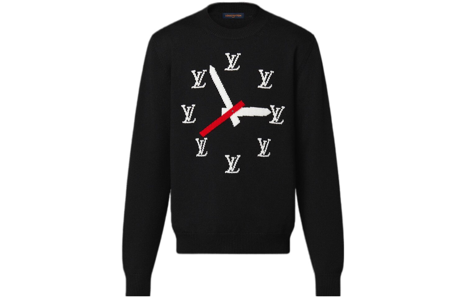 Пуловер мужской Louis Vuitton Clock Instarsia, черный
Пуловер мужской Louis Vuitton Clock Instarsia, черный
