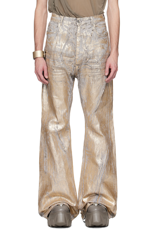 Голливудские джинсы Bolan с расклешенными штанинами Rick Owens, золотой
Голливудские джинсы Bolan с расклешенными штанинами Rick Owens, золотой