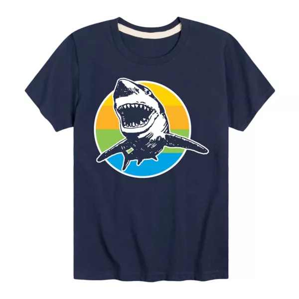 Футболка с принтом акулы в стиле ретро для мальчиков 8-20 лет Licensed Character, синий
Футболка с принтом акулы в стиле ретро для мальчиков 8-20 лет Licensed Character, синий
