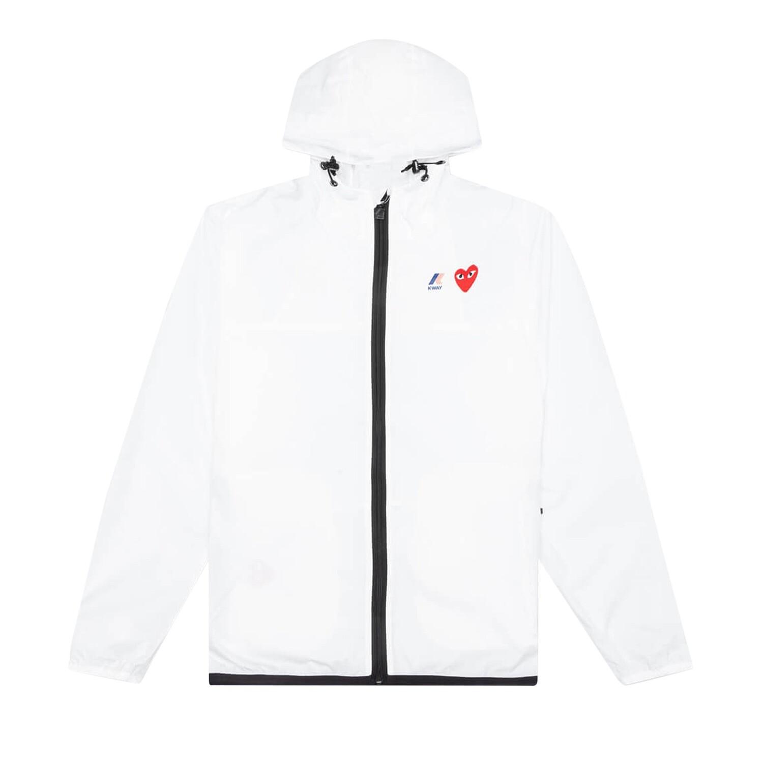 Куртка с полной молнией Comme des Garçons PLAY x K Way, цвет Белый
Куртка с полной молнией Comme des Garçons PLAY x K Way, цвет Белый