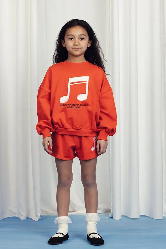 Детская хлопковая толстовка Note Mini Rodini, оранжевый
Детская хлопковая толстовка Note Mini Rodini, оранжевый