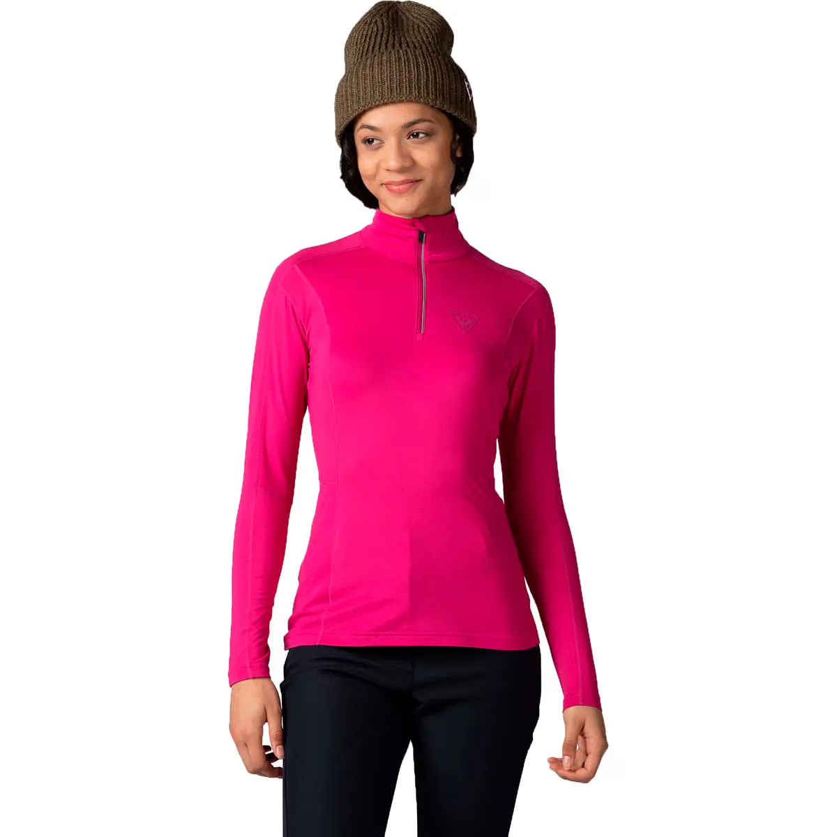 Женская Classique 1/2 Zip Rossignol флис, фуксия 
Женская Classique 1/2 Zip Rossignol флис, фуксия