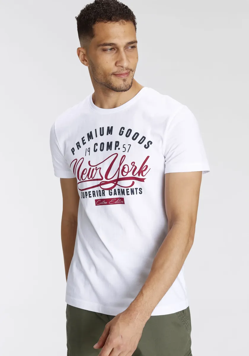 Футболка AJC с крупным принтом на груди, белый
Футболка AJC с крупным принтом на груди, белый