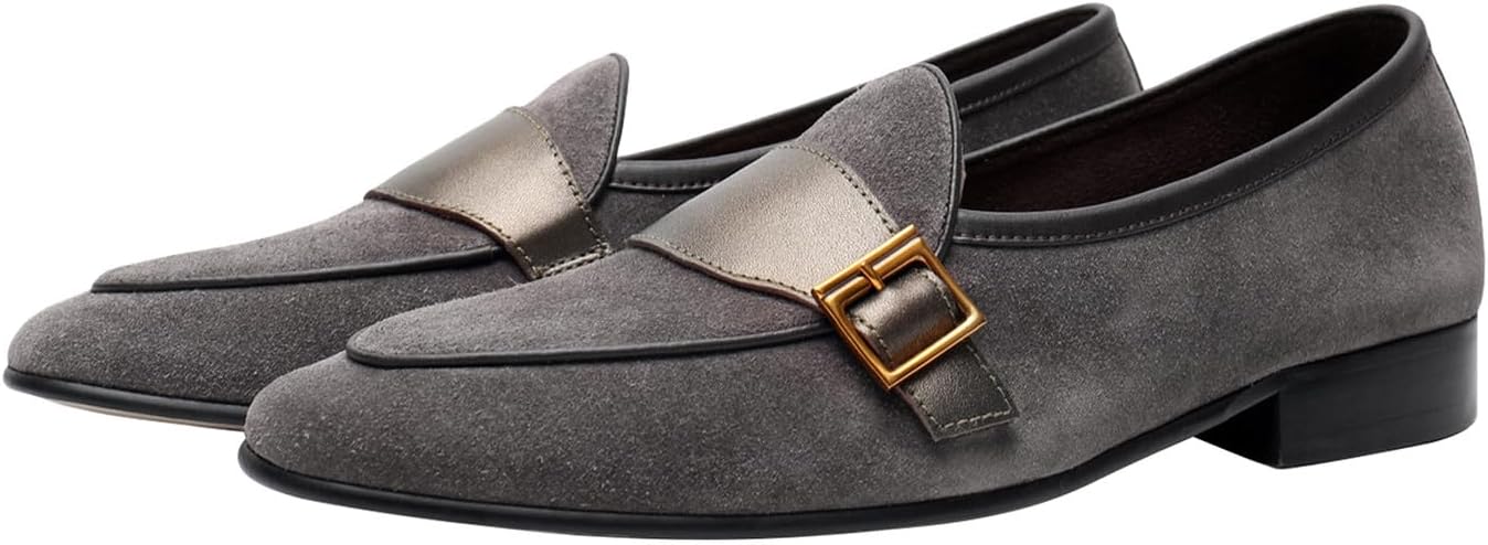 Мужские бархатные лоферы Santimon с золотой пряжкой, туфли из натуральной кожи на каждый день и для торжественных мероприятий, свадебные и праздничные туфли для мужчин
Мужские бархатные лоферы Santimon с золотой пряжкой, туфли из натуральной кожи на каждый день и для торжественных мероприятий, свадебные и праздничные туфли для мужчин