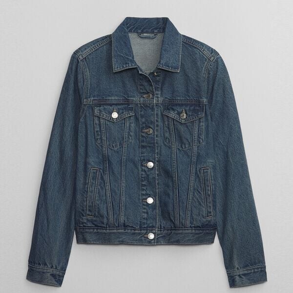 Короткая куртка с кислотной стиркой Gap, синий
Короткая куртка с кислотной стиркой Gap, синий