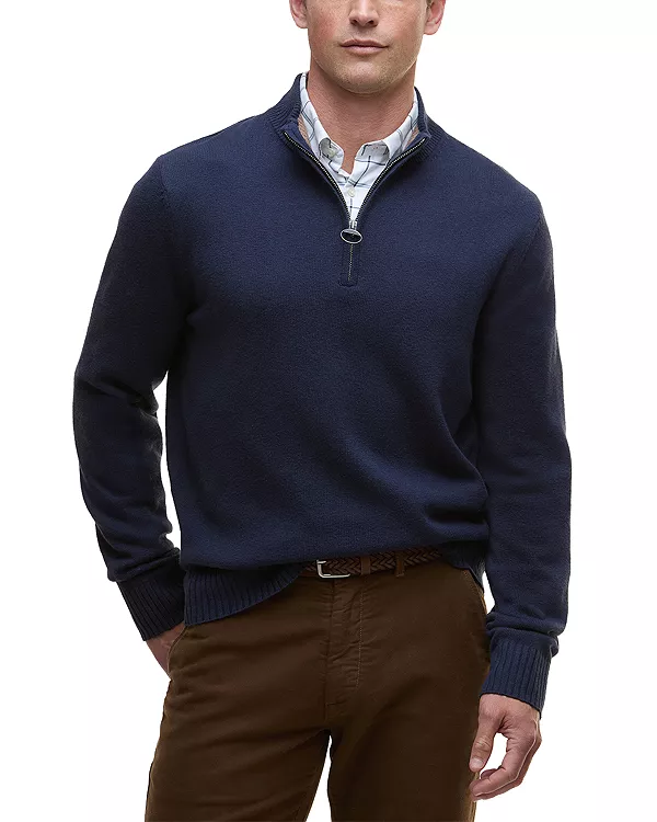 Вязаный свитер Kelson с половинной молнией Barbour, синий
Вязаный свитер Kelson с половинной молнией Barbour, синий