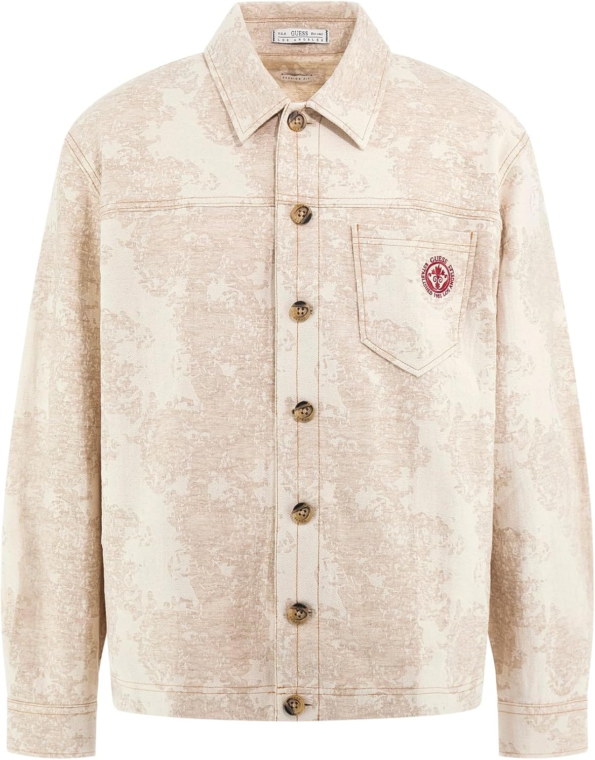 GUESS Мужская длинная рубашка-куртка Boxy Shacket, Quicksand
GUESS Мужская длинная рубашка-куртка Boxy Shacket, Quicksand