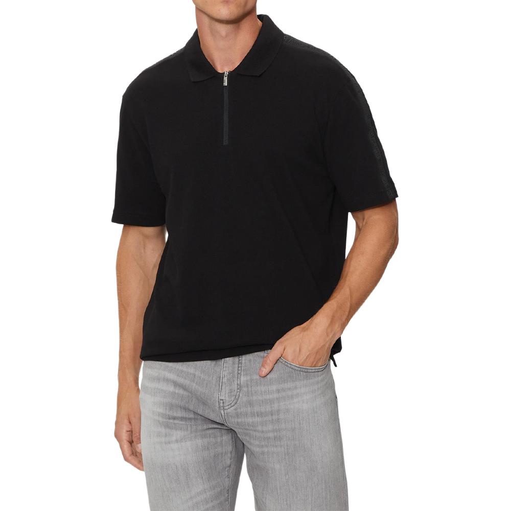 Поло с застежкой-молнией на воротнике ARMANI EXCHANGE, черный
Поло с застежкой-молнией на воротнике ARMANI EXCHANGE, черный