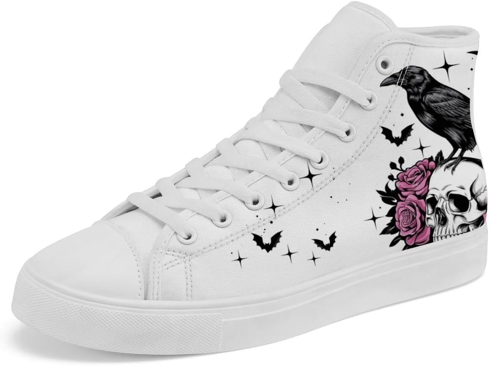 Мужские и женские высокие кеды chebing Raven на шнуровке, повседневные кроссовки из хлопка, белый
Мужские и женские высокие кеды chebing Raven на шнуровке, повседневные кроссовки из хлопка, белый