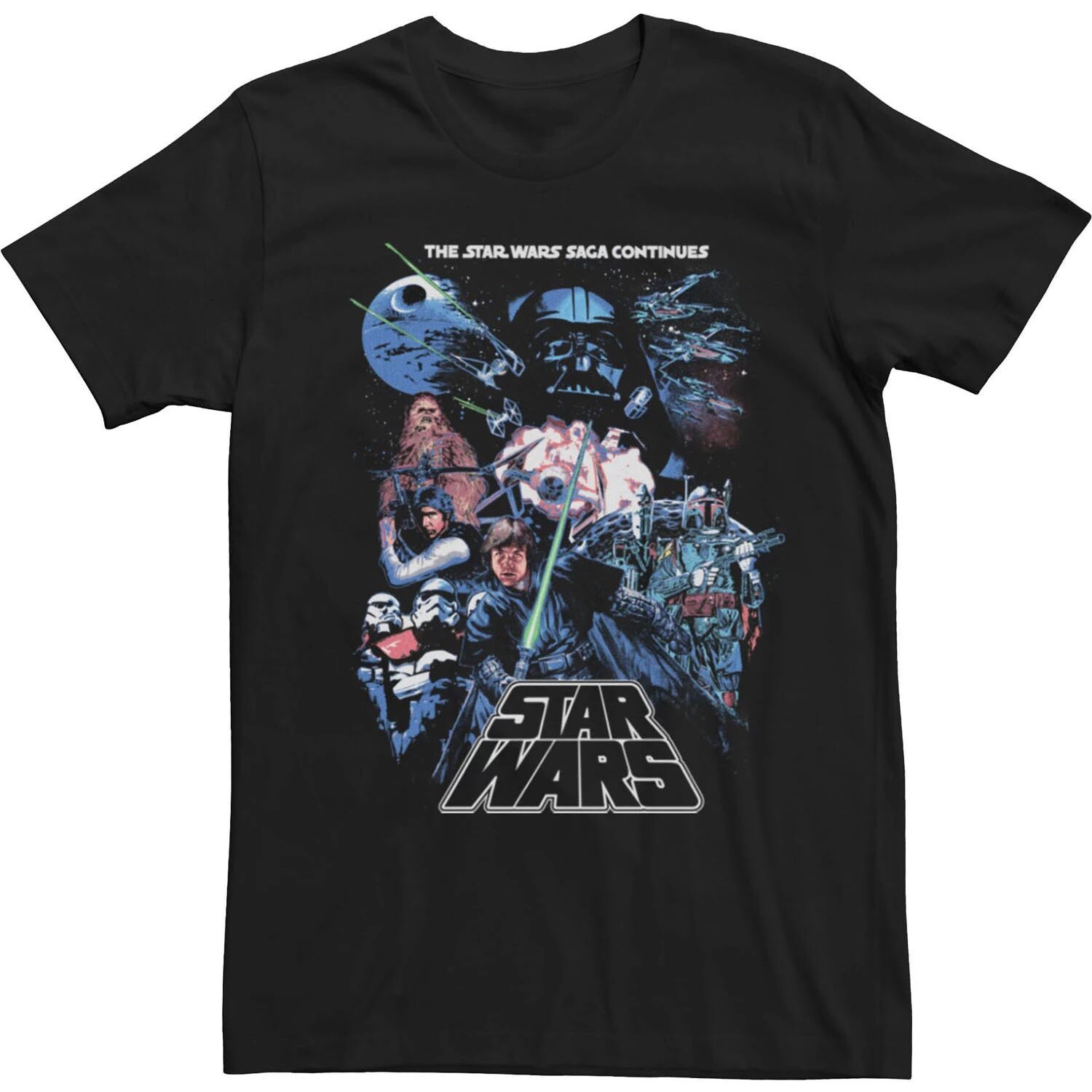 Мужская футболка с логотипом Star Wars Saga Group Licensed Character
Мужская футболка с логотипом Star Wars Saga Group Licensed Character
