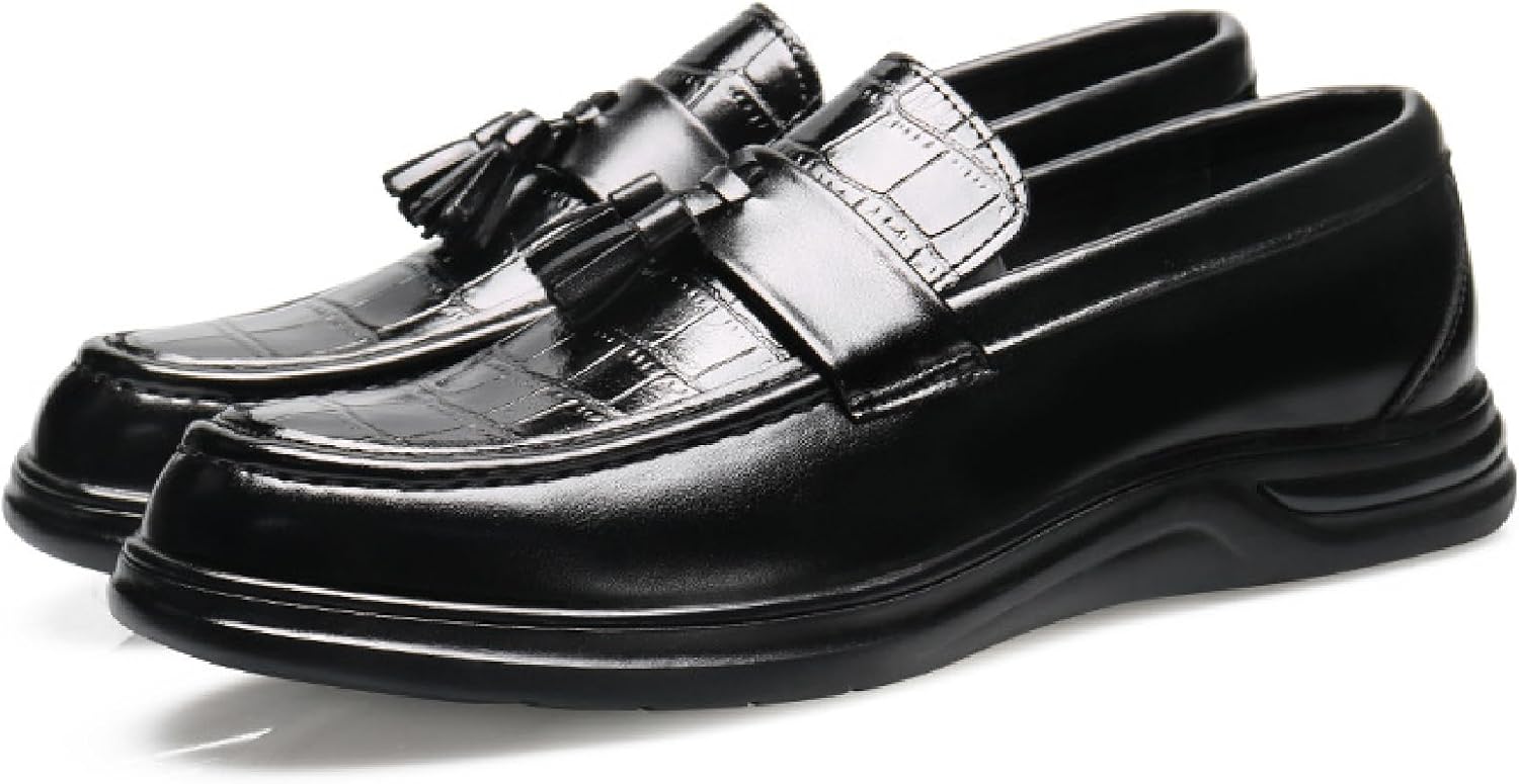 Мужские лоферы BHDJK из лакированной кожи с кисточками, модные и удобные, с закругленным носком, низкие, слипоны, мягкая подошва, дышащие, для официальных мероприятий, нескользящие, для бизнеса, свадьбы и вечеринок, черный
Мужские лоферы BHDJK из лакированной кожи с кисточками, модные и удобные, с закругленным носком, низкие, слипоны, мягкая подошва, дышащие, для официальных мероприятий, нескользящие, для бизнеса, свадьбы и вечеринок, черный