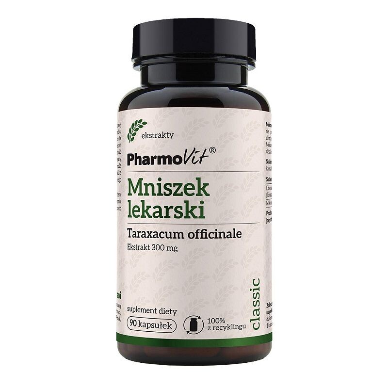 Препарат, поддерживающий пищеварение и функцию почек Pharmovit Classic Mniszek Lekarski 300 mg, 90 шт
Препарат, поддерживающий пищеварение и функцию почек Pharmovit Classic Mniszek Lekarski 300 mg, 90 шт