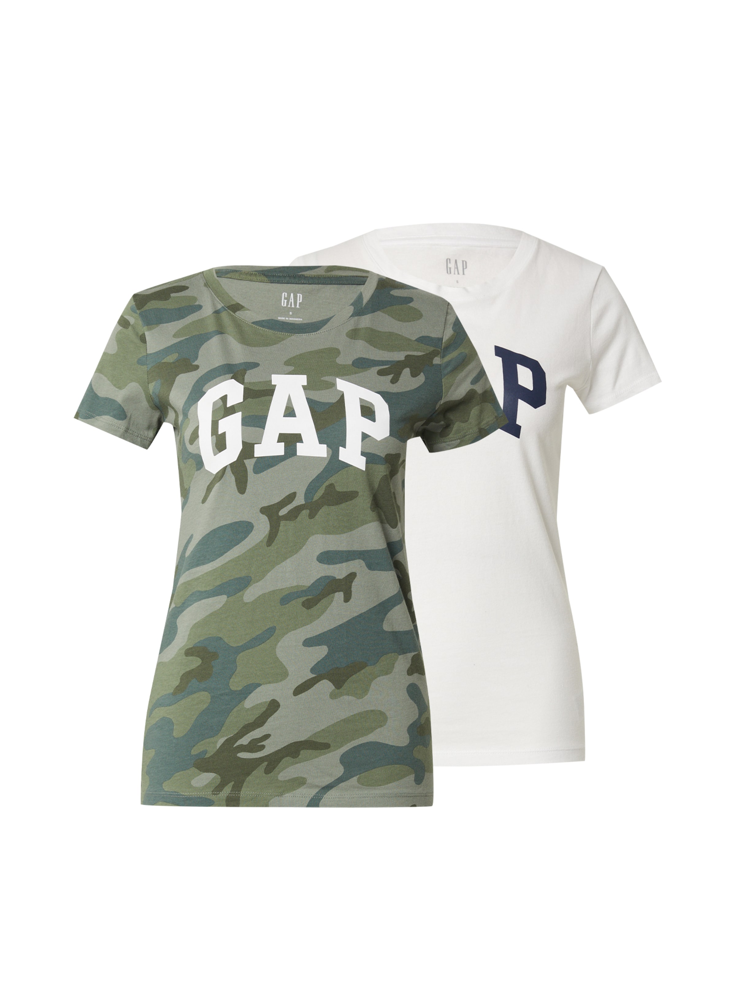 GAP Футболка 'FRANCHISE' в цвете хаки, оливковый, белый
GAP Футболка 'FRANCHISE' в цвете хаки, оливковый, белый