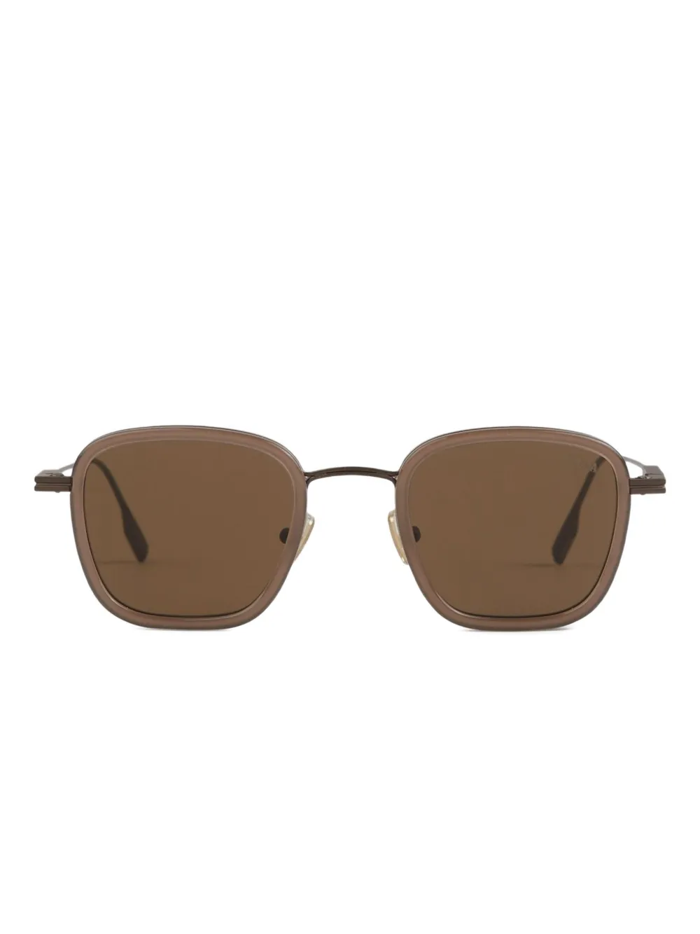 Солнцезащитные очки в квадратной оправе Zegna, коричневый
Солнцезащитные очки в квадратной оправе Zegna, коричневый