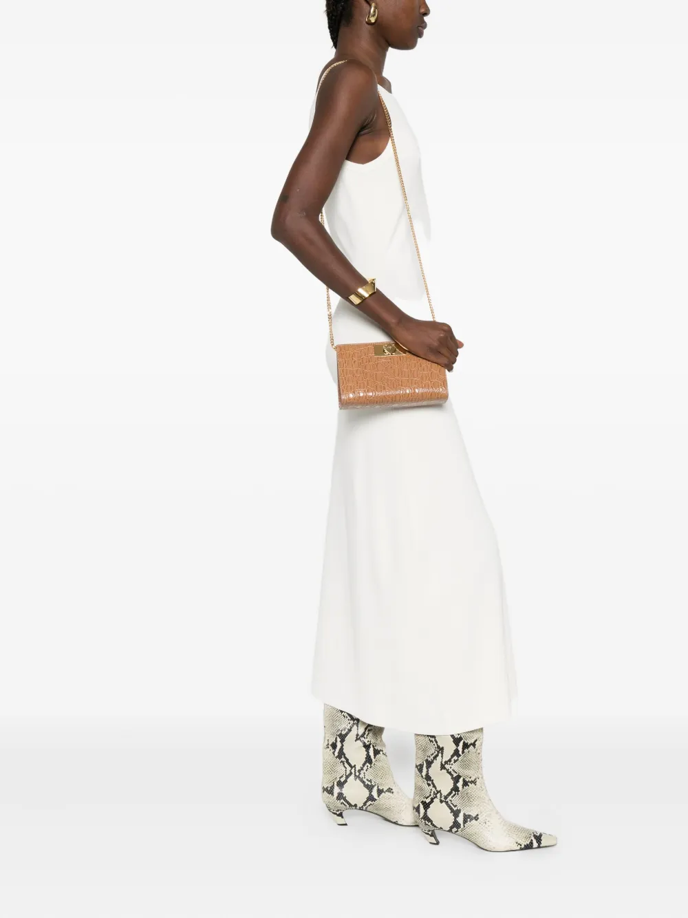 Клатч с тиснением под крокодила Giuseppe Zanotti, коричневый
Клатч с тиснением под крокодила Giuseppe Zanotti, коричневый