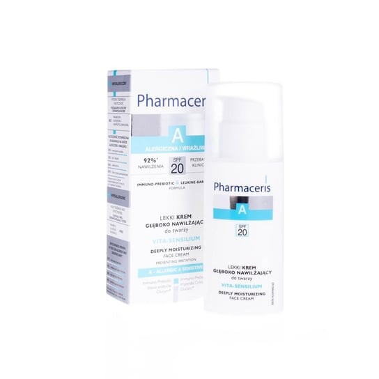 Легкий, глубоко увлажняющий крем для лица, SPF 20, 50 мл Pharmaceris, A
Легкий, глубоко увлажняющий крем для лица, SPF 20, 50 мл Pharmaceris, A
