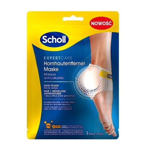 Scholl Expert Care, Отшелушивающая маска для пяток с маской AHA 
Scholl Expert Care, Отшелушивающая маска для пяток с маской AHA