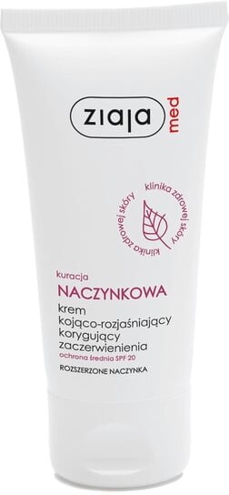 Успокаивающий и осветляющий крем, корректирующий покраснения, SPF 20, 50 мл Ziaja Med, Vascular Treatment
Успокаивающий и осветляющий крем, корректирующий покраснения, SPF 20, 50 мл Ziaja Med, Vascular Treatment