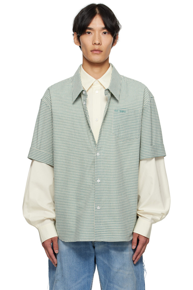 Рубашка со съемными рукавами We11Done, бежевый 
Рубашка со съемными рукавами We11Done, бежевый