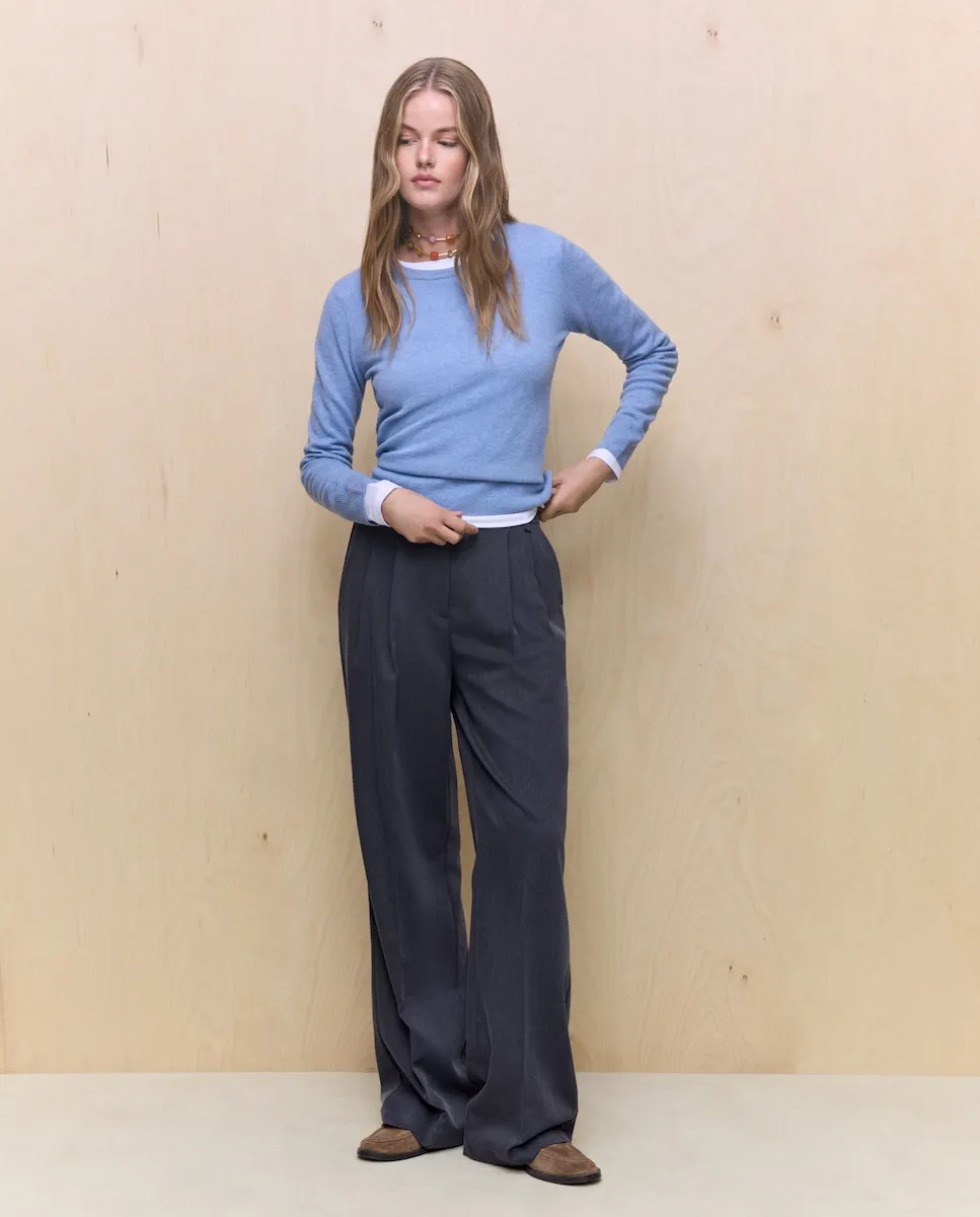 Женский джемпер с круглым вырезом Easy Wear, светло-голубой
Женский джемпер с круглым вырезом Easy Wear, светло-голубой