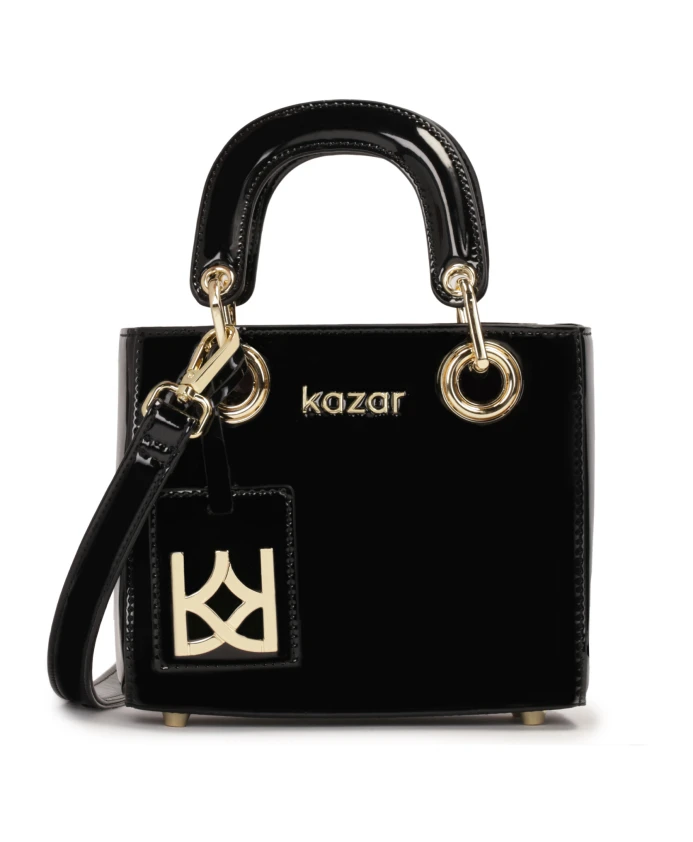 Лаковая мини сумка Kazar, черный
Лаковая мини сумка Kazar, черный