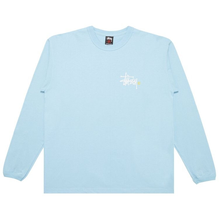 Лонгслив Stussy Gear Basic Logo 'Light Blue', синий 
Лонгслив Stussy Gear Basic Logo 'Light Blue', синий