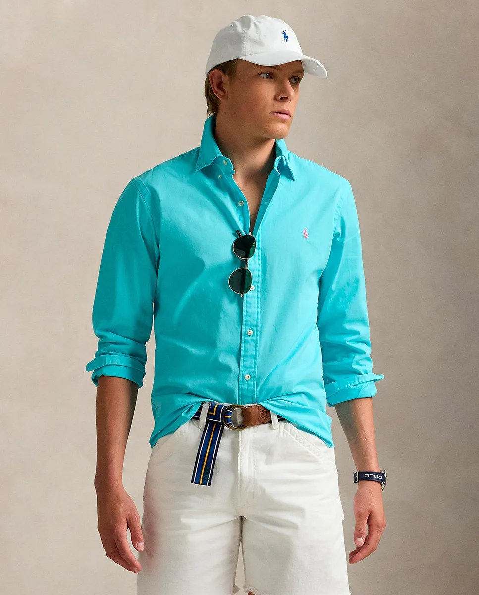 Мужская рубашка из твила, стандартный крой Polo Ralph Lauren, цвет Laguna Azul
Мужская рубашка из твила, стандартный крой Polo Ralph Lauren, цвет Laguna Azul