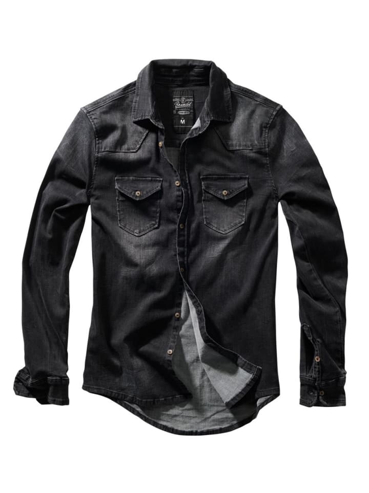 Рубашка Riley Denim Shirt Long Sleeve черного цвета Brandit
Рубашка Riley Denim Shirt Long Sleeve черного цвета Brandit