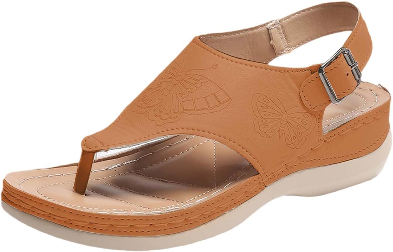 Женские сандалии на танкетке с поддержкой свода стопы, ортопедические сандалии, удобные пляжные шлепанцы, нарядные повседневные летние сандалии на низком каблуке, модные сандалии-слипоны с регулируемой застежкой Generic, коричневый
Женские сандалии на танкетке с поддержкой свода стопы, ортопедические сандалии, удобные пляжные шлепанцы, нарядные повседневные летние сандалии на низком каблуке, модные сандалии-слипоны с регулируемой застежкой Generic, коричневый