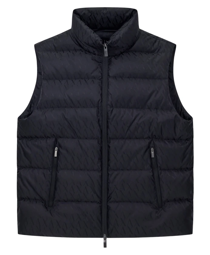 Жилет без рукавов из ткани с логотипом по всей поверхности. Armani Exchange, черный
Жилет без рукавов из ткани с логотипом по всей поверхности. Armani Exchange, черный