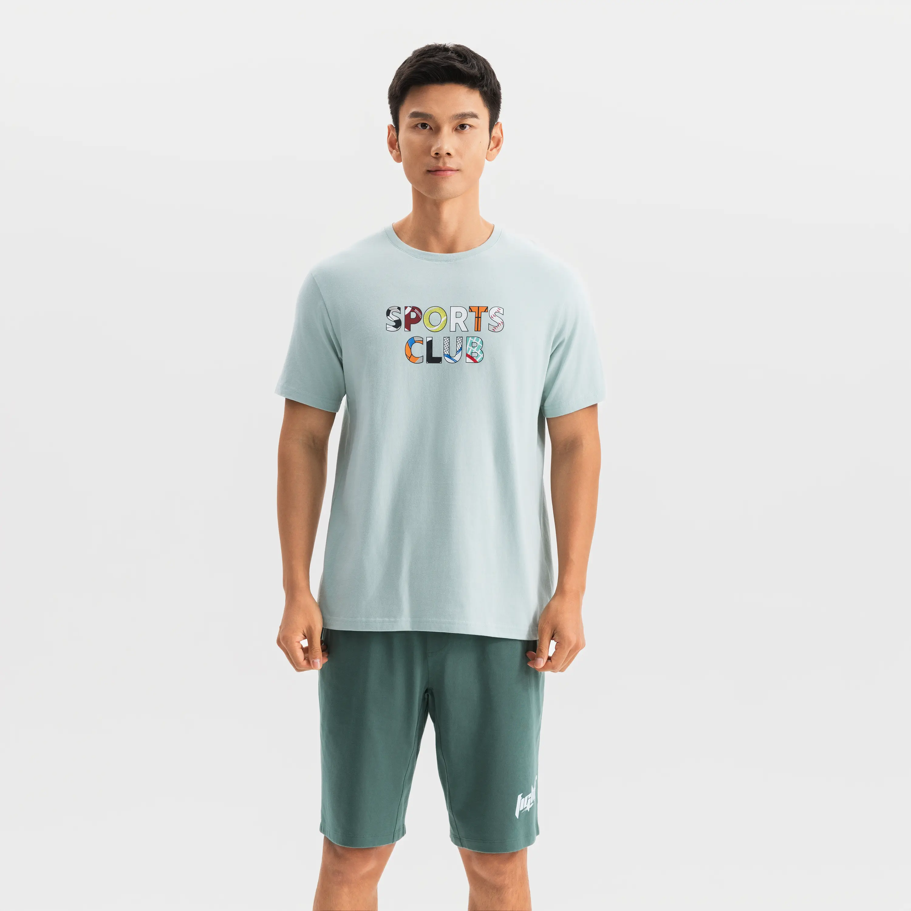 Мужская базовая футболка для фитнеса Domyos - зелёная
Мужская базовая футболка для фитнеса Domyos - зелёная