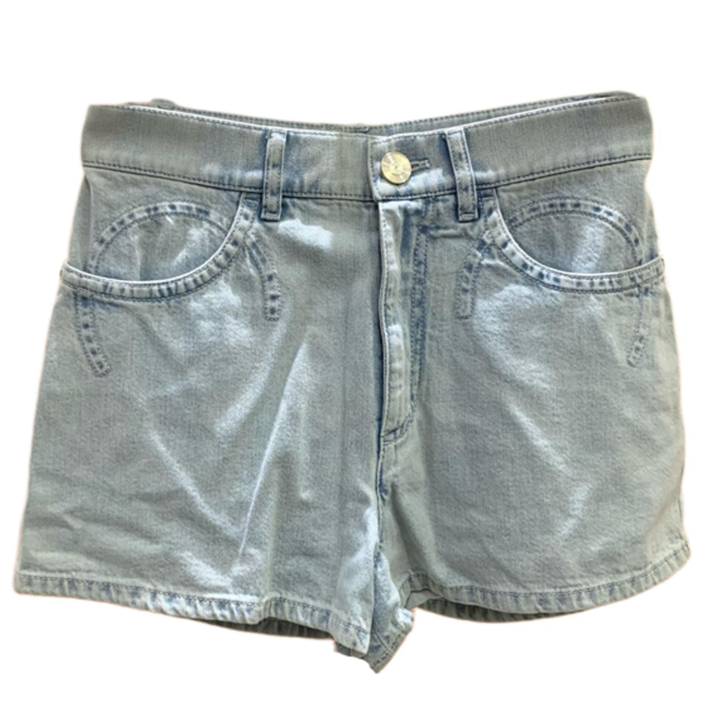 CHANEL Женские джинсовые шорты светло-голубые
CHANEL Женские джинсовые шорты светло-голубые