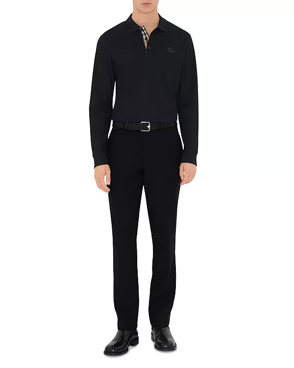 Хлопковая рубашка-поло Eddie с длинным рукавом Burberry, синий
Хлопковая рубашка-поло Eddie с длинным рукавом Burberry, синий