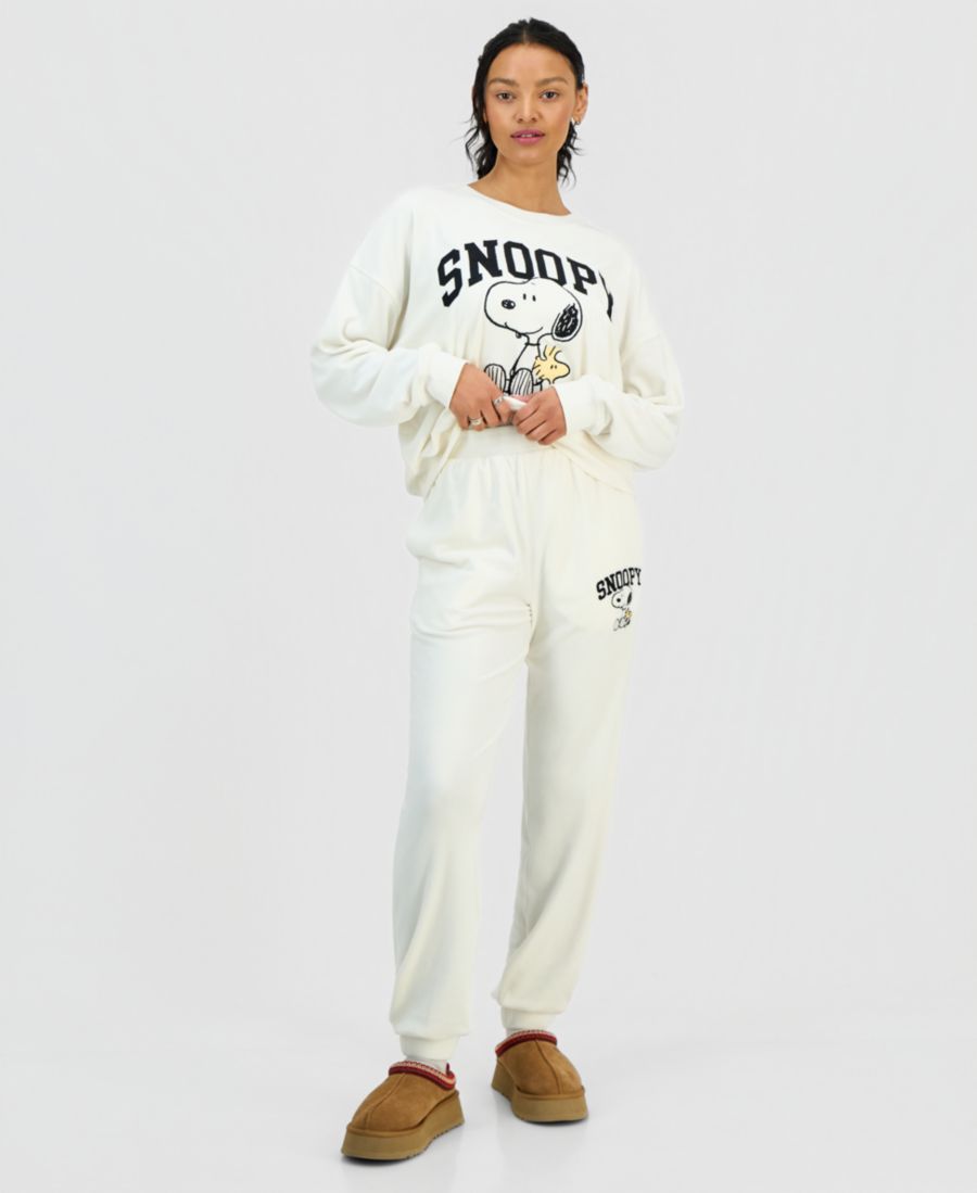 Детские велюровые спортивные штаны с изображением Снупи Grayson Threads, The Label, Egret
Детские велюровые спортивные штаны с изображением Снупи Grayson Threads, The Label, Egret