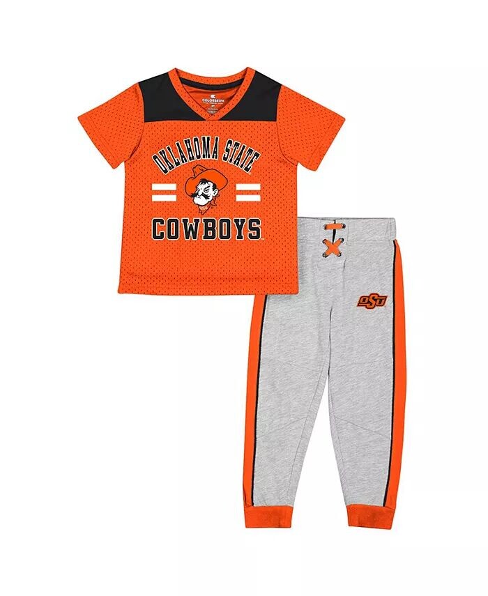 Комплект из майки и брюк Ka-Boot-It Oklahoma State Cowboys Ka-Boot-It для мальчиков и девочек, оранжевый, серый Colosseum
Комплект из майки и брюк Ka-Boot-It Oklahoma State Cowboys Ka-Boot-It для мальчиков и девочек, оранжевый, серый Colosseum