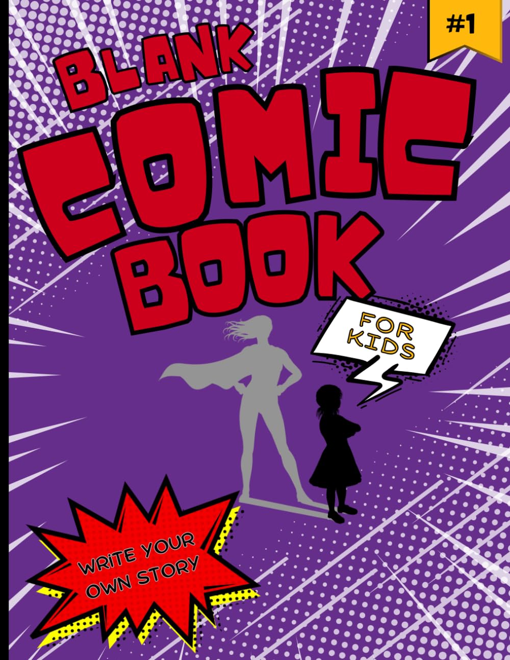 Blank Comic Book For Kids: With Graphic Novel Templates (Independently published)
Blank Comic Book For Kids: With Graphic Novel Templates (Independently published)