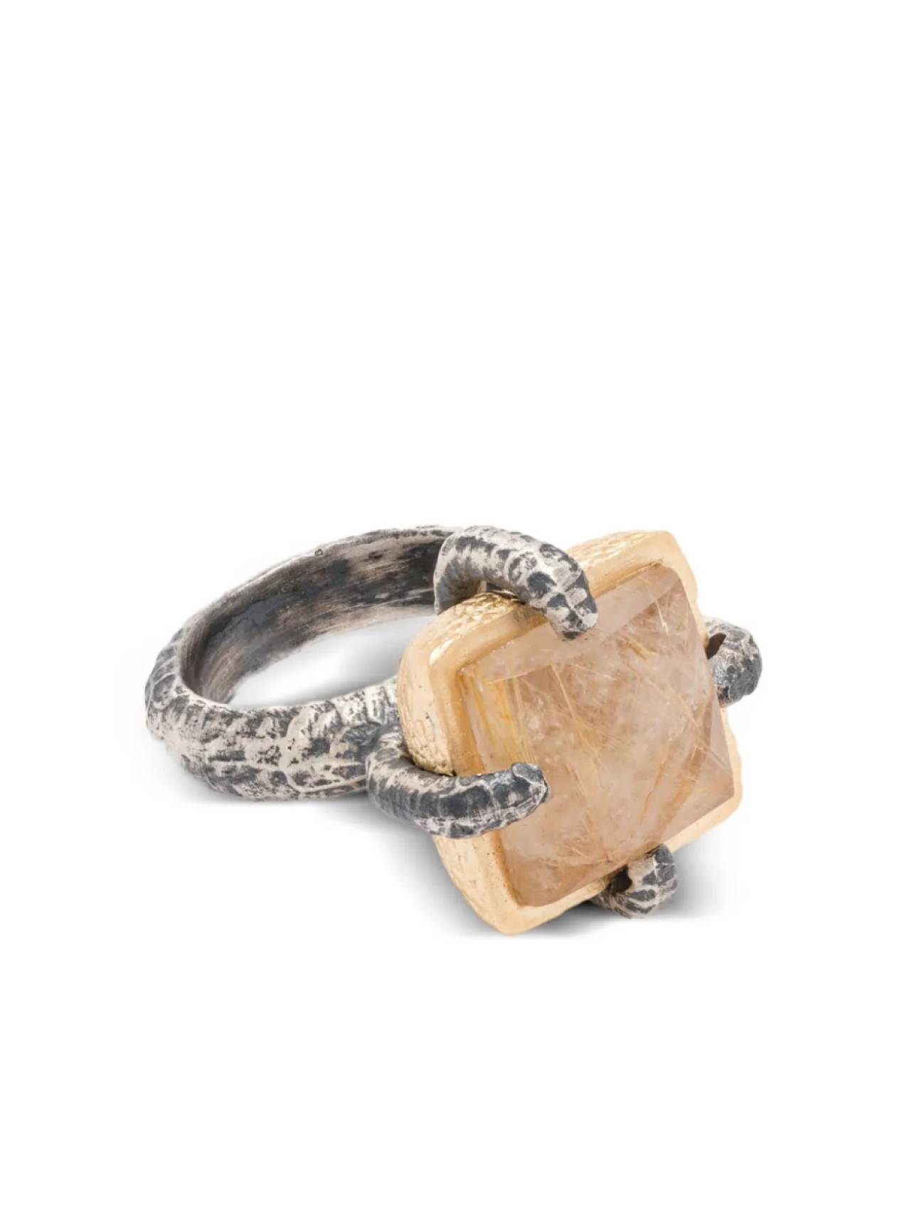 KUNDO позолоченное кольцо с кварцем, серебряный
KUNDO позолоченное кольцо с кварцем, серебряный