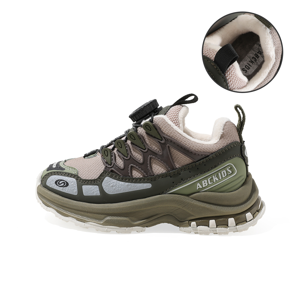 Детские кроссовки для бега ABC KIDS, бежевый/зеленый
Детские кроссовки для бега ABC KIDS, бежевый/зеленый
