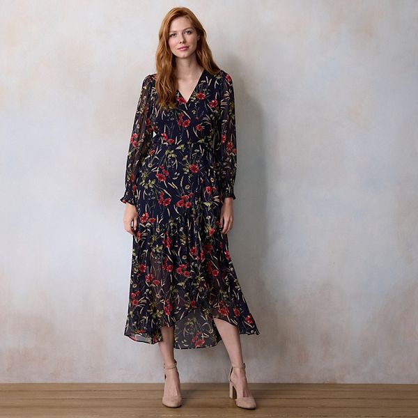 Платье-макси Petite long wrap Lc Lauren Conrad, Navy Maida Meadow
Платье-макси Petite long wrap Lc Lauren Conrad, Navy Maida Meadow