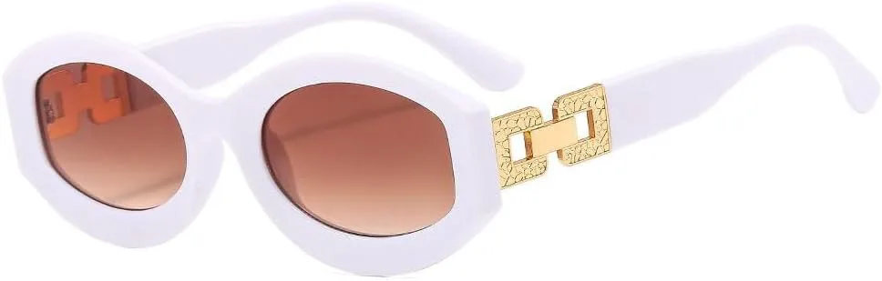 Винтажные овальные солнцезащитные очки для женщин, модные солнцезащитные очки с металлической цепочкой, элегантные очки для активного отдыха и велоспорта WNCKSQ, C3
Винтажные овальные солнцезащитные очки для женщин, модные солнцезащитные очки с металлической цепочкой, элегантные очки для активного отдыха и велоспорта WNCKSQ, C3