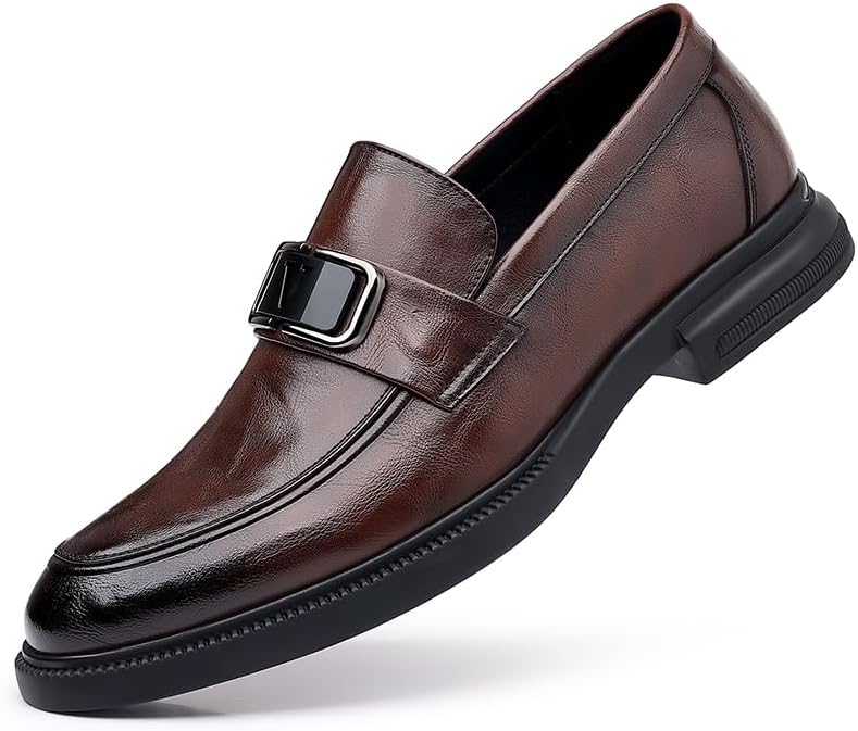 Мужские повседневные британские кожаные туфли-лоферы с низким верхом, круглым носком, плоской подошвой, оксфорды, подходят для легкого ношения, с амортизирующей подошвой для ходьбы Lhyxu, коричневый
Мужские повседневные британские кожаные туфли-лоферы с низким верхом, круглым носком, плоской подошвой, оксфорды, подходят для легкого ношения, с амортизирующей подошвой для ходьбы Lhyxu, коричневый