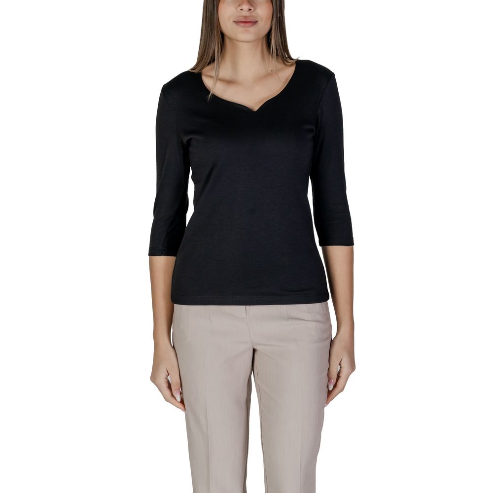 Черные хлопковые топ и футболка Street One
Черные хлопковые топ и футболка Street One