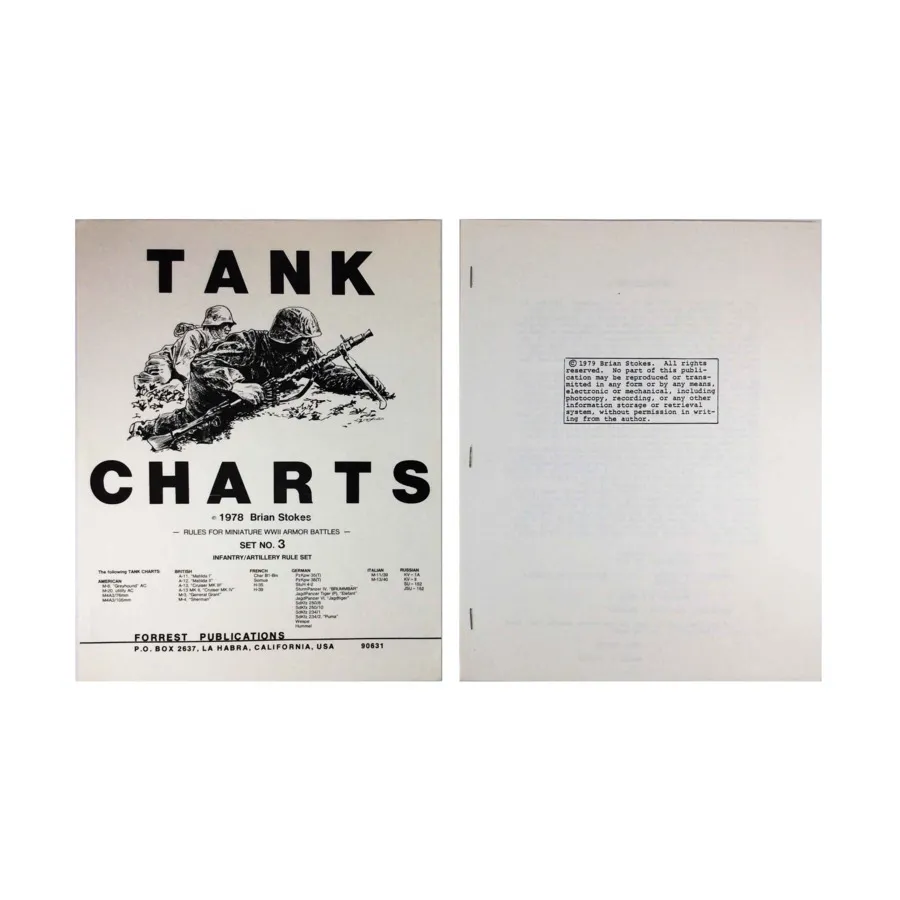 Набор карт резервуаров № 3, Tank Charts
Набор карт резервуаров № 3, Tank Charts