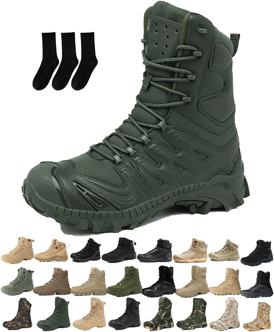 Мужские водонепроницаемые ботинки для улицы с боковой молнией, легкие, с ортопедической поддержкой, антипрокольные, для работы на открытом воздухе, кемпинга и работы Generic, зеленый
Мужские водонепроницаемые ботинки для улицы с боковой молнией, легкие, с ортопедической поддержкой, антипрокольные, для работы на открытом воздухе, кемпинга и работы Generic, зеленый