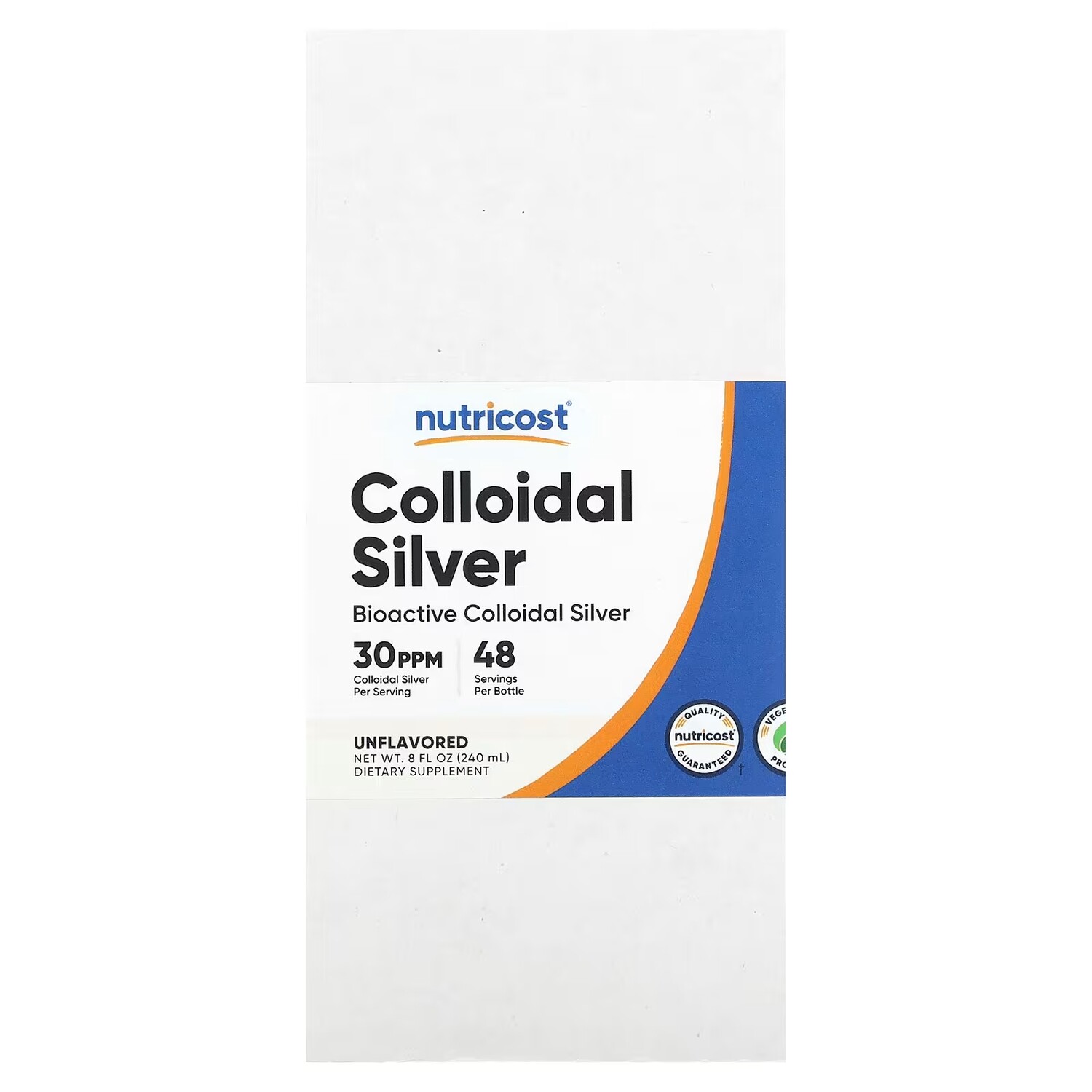 Коллоидное серебро Nutricost без вкуса, 240 мл
Коллоидное серебро Nutricost без вкуса, 240 мл